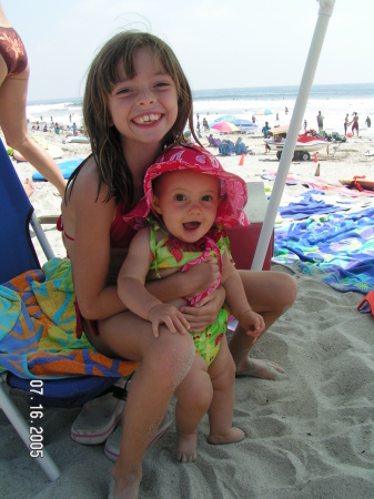 Jen & my Niece Zoe  Moonlight Beach  July 2005