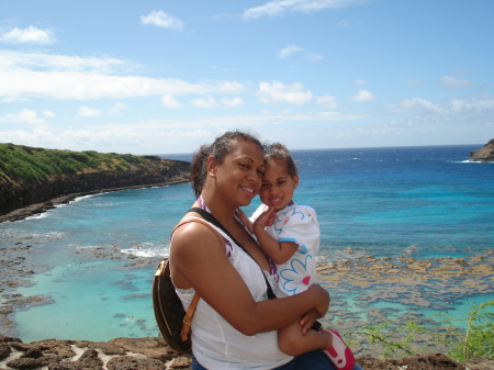 Mommy and Jaida in Hawaii, Mother's Day '06