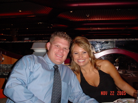 Ashley and I on a cruise