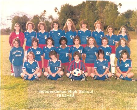 '83 Independence Girls Varsity Soccer Team