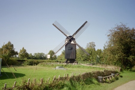 Windmill at Frilandsmuseet in Lyngby, Denmark