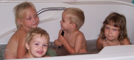 Bathing Grandbabies