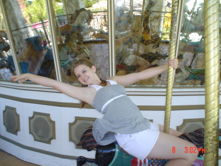 Sarah on the Merry-go- Round