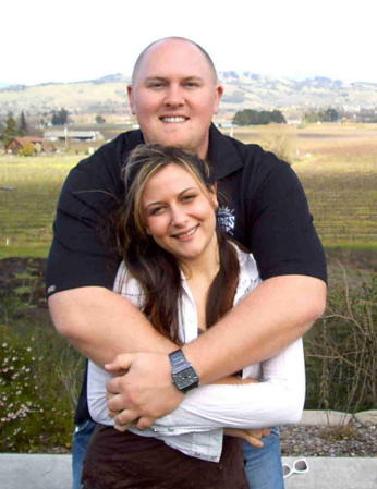 My son Matt and his girlfriend Mia in the wine country.