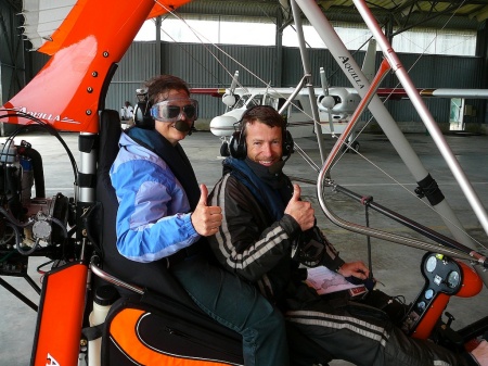 Flying on an Ultra-light Aircraft, Seychelles,