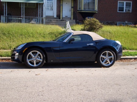 My husband bought this little sports car, we call it Sky