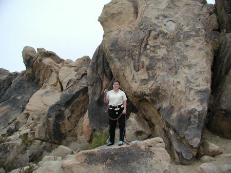 Rock climbing in Southern California