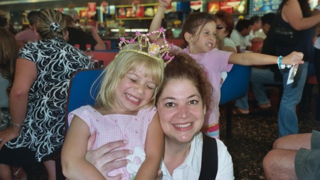 Me and Olivia last summer at her 5th b-day party.