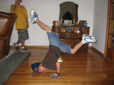 My breakdancing son