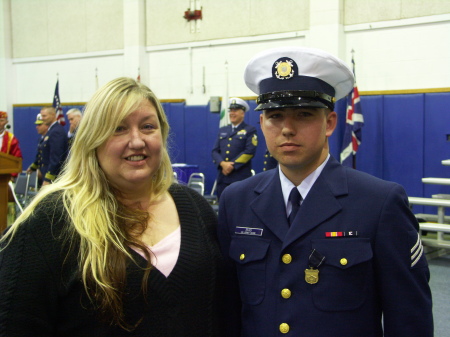 My wife and son at Coast Gaurd graduation in Cape May, NJ