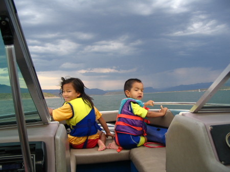 Hannah & Ethan Boating 07/06