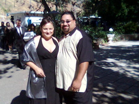 the Wifey and I at my cousins wedding