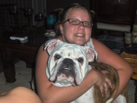 daughter Amber (11) and Diesel he's 1 now