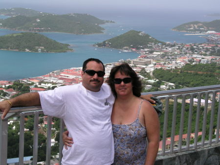 My Wife and I at St. Thomas, VI