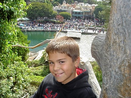 Justin on Tom Sawyer Island Oct. 06