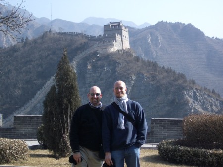 Rik & Brad, Great Wall of China, March 2007