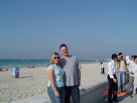 On the beach in Dubai, U.A.E