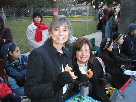 Carol and Barbara at the Rose Parade