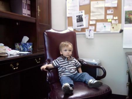 Gavin at the office.