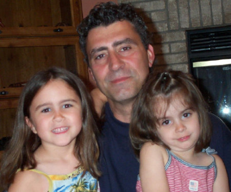 Emily & Madeline with Dad