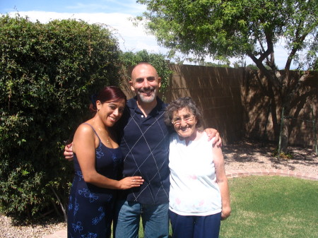 August 4, 2007 Gene with his mom and girlfriend