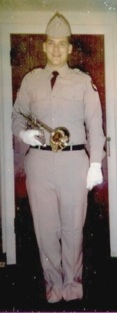 A new member of the Fightn' Texas Aggie Band, 1970