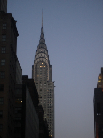 chrysler building dusk