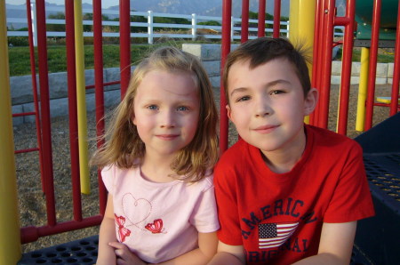 josh & sophie at the park