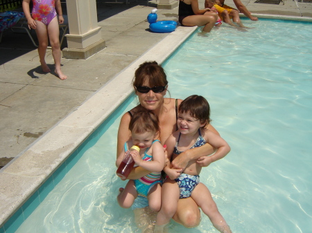 swimming with my grandchildren 7/1/06