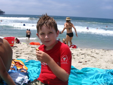 Ethan at the beach