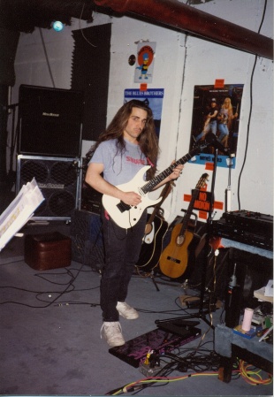 Bruce J. Alaimo 1995 in my Music Studio