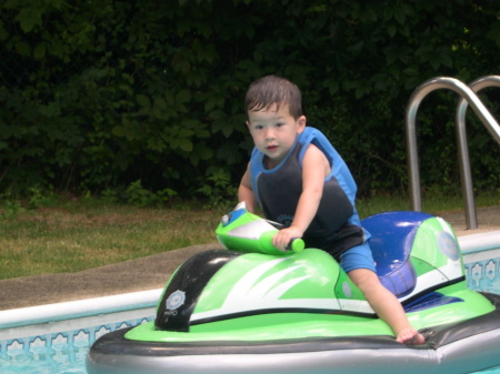 Jet Skiing at 3 years old.