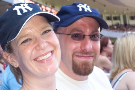 Dave and Mary Ann at a Yankee Game