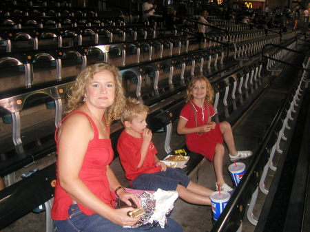 Me with kids at Cards - Dbacks game