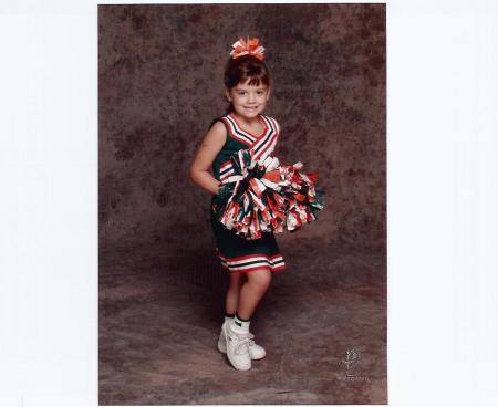 Here's my daughter Elizabeth cheerleading in 2005