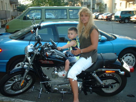 Me and boo on the Harley