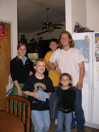 3 sons, niece, and granddaughter