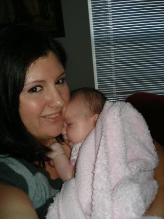 My little sis and her new stepdaughter, Lana :-)