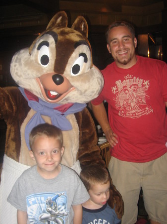 Mike and boys at Disney