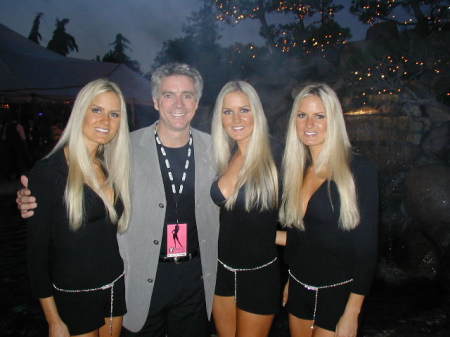 Playboy Mansion with the triplets