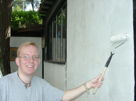 Me painting in Guatemala