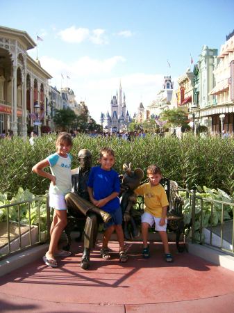 The kids in Disney