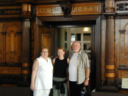 Beth, exchange student Bertina and her father in Marburg