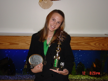 Jessica's school soccer awards