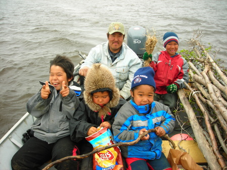 boating up Koyuk river