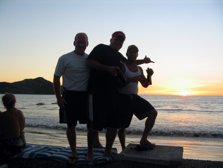 Erik, me and a family friend Joe at my Time Share in Mazatlan Mexico