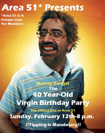 Flyer for 40th birthday