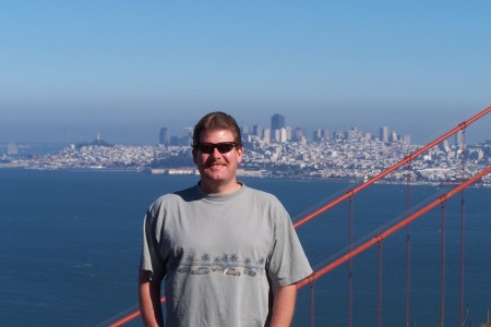 My husband, Mark in San Francisco