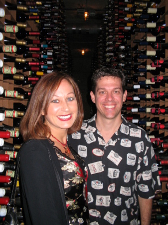 Touring Bern's Steakhouse wine cellar in Tampa, FL