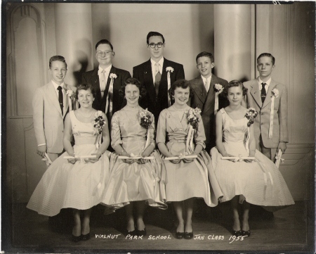 Walnut Park 8th Grade Class of Jan., 1955